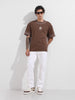 Men's White Slim Fit Solid The Eternity Series Jeans