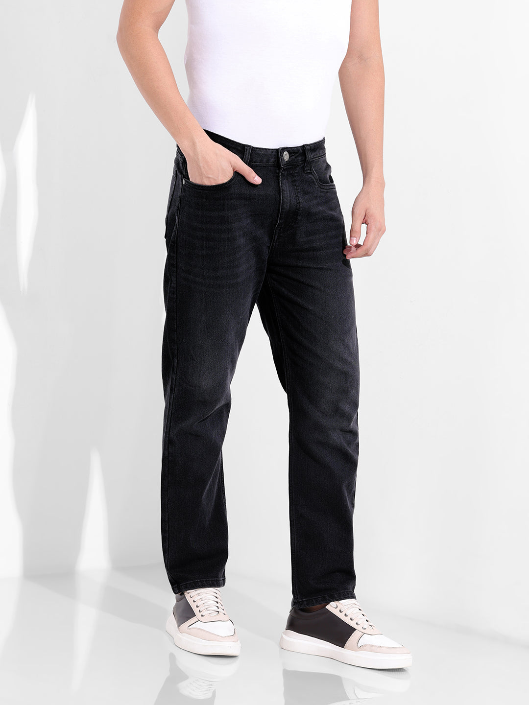 Men's Black Slim Fit The Eternity Series Jeans