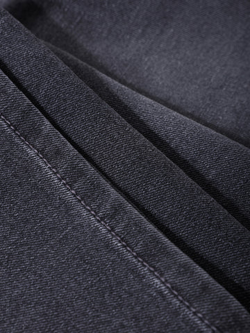 Men's Grey Slim Fit Solid Casual Jeans