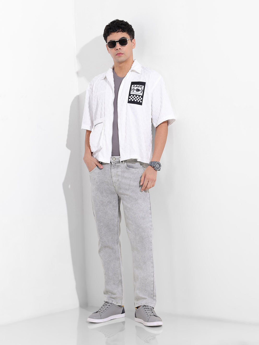 Men's Grey Slim Fit The Eternity Series Jeans