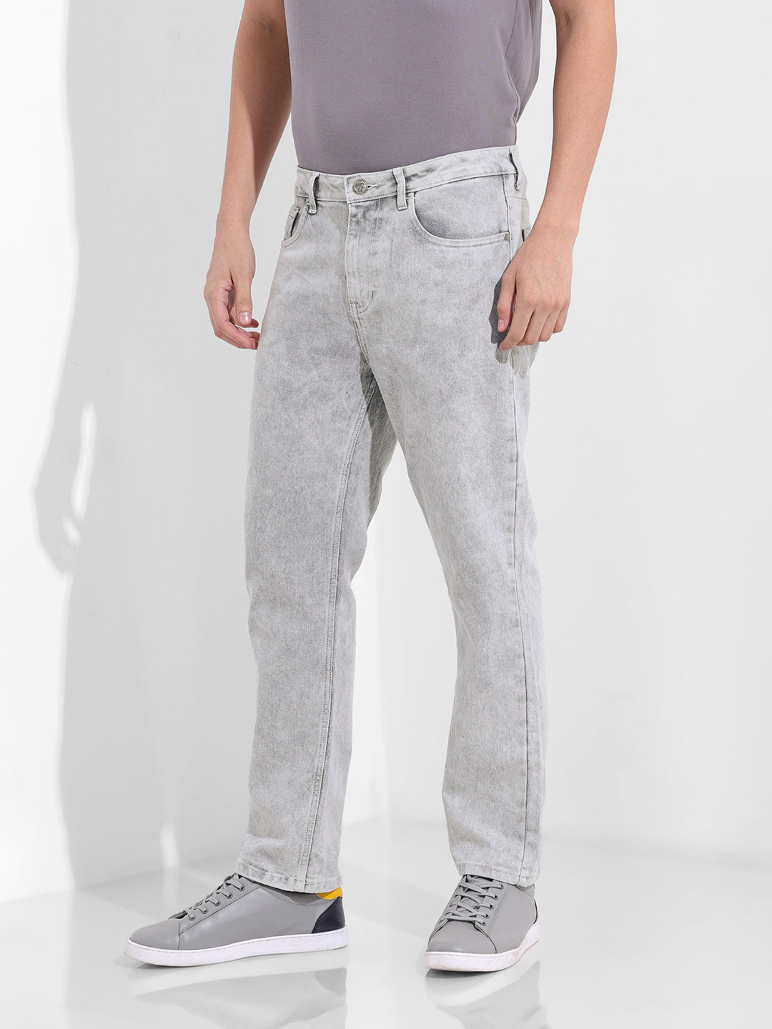 Men's Grey Slim Fit The Eternity Series Jeans