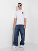 Men's Blue Baggy Fit Solid Casual Jeans