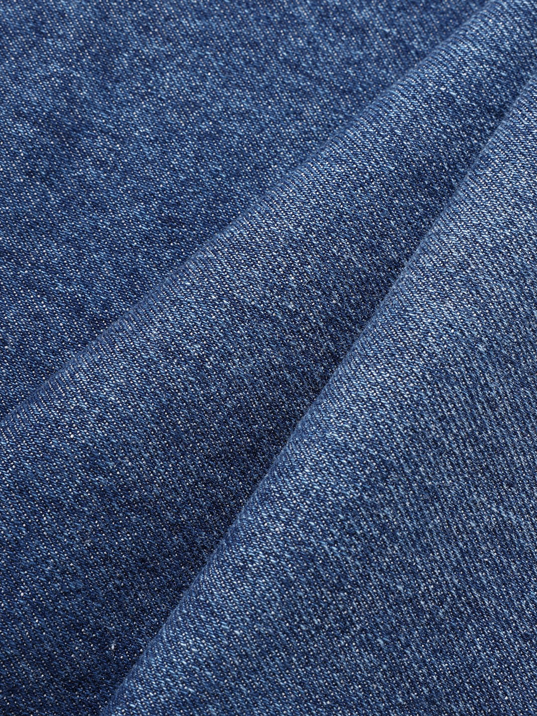 Men's Blue Baggy Fit Solid Casual Jeans