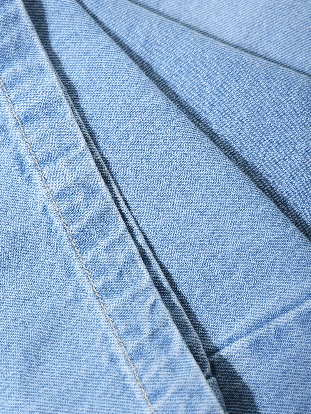 Men's Blue Baggy Fit Solid Casual Jeans