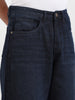 Men's Blue Baggy Fit Solid Casual Jeans