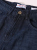 Men's Blue Baggy Fit Solid Casual Jeans