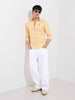 Men's White Baggy Fit Solid Casual Jeans