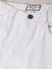 Men's White Baggy Fit Solid Casual Jeans
