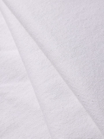 Men's White Baggy Fit Solid Casual Jeans