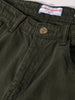 Men's Green Baggy Fit Solid Casual Jeans