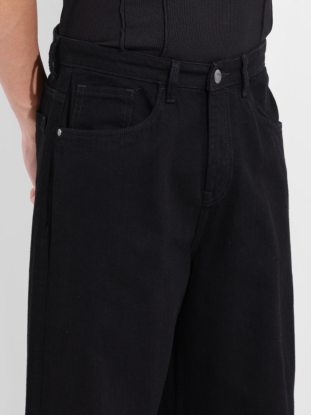 Men's Black Baggy Fit The Eternity Series Jeans