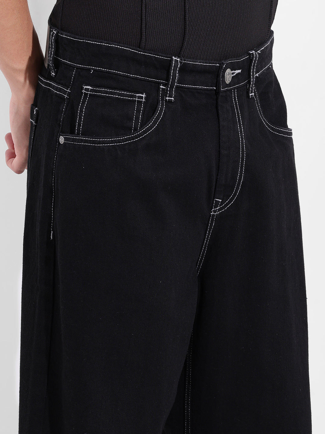 Men's Black Baggy Fit The Eternity Series Jeans
