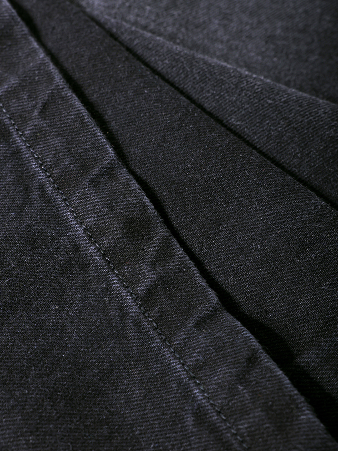 Men's Black Baggy Fit Solid Casual Jeans