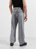 Men's Grey Baggy Fit Solid Casual Jeans