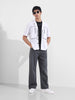 Men's Grey Baggy Fit Solid Casual Jeans