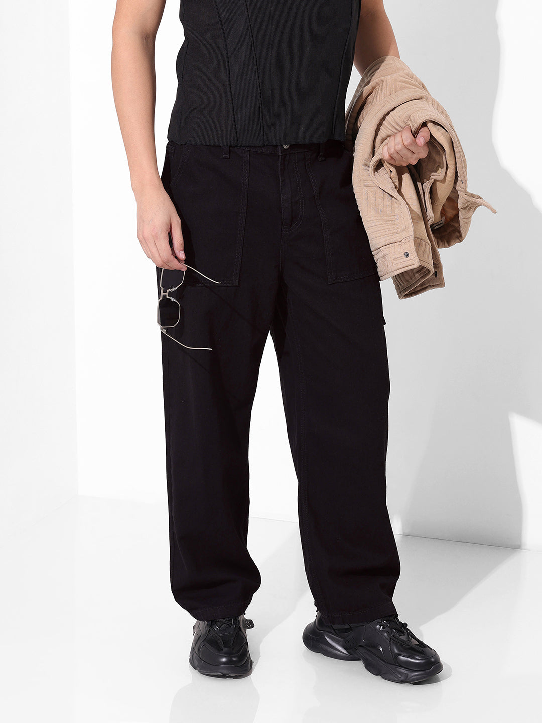 Men's Black Relaxed Fit The Eternity Series Jeans