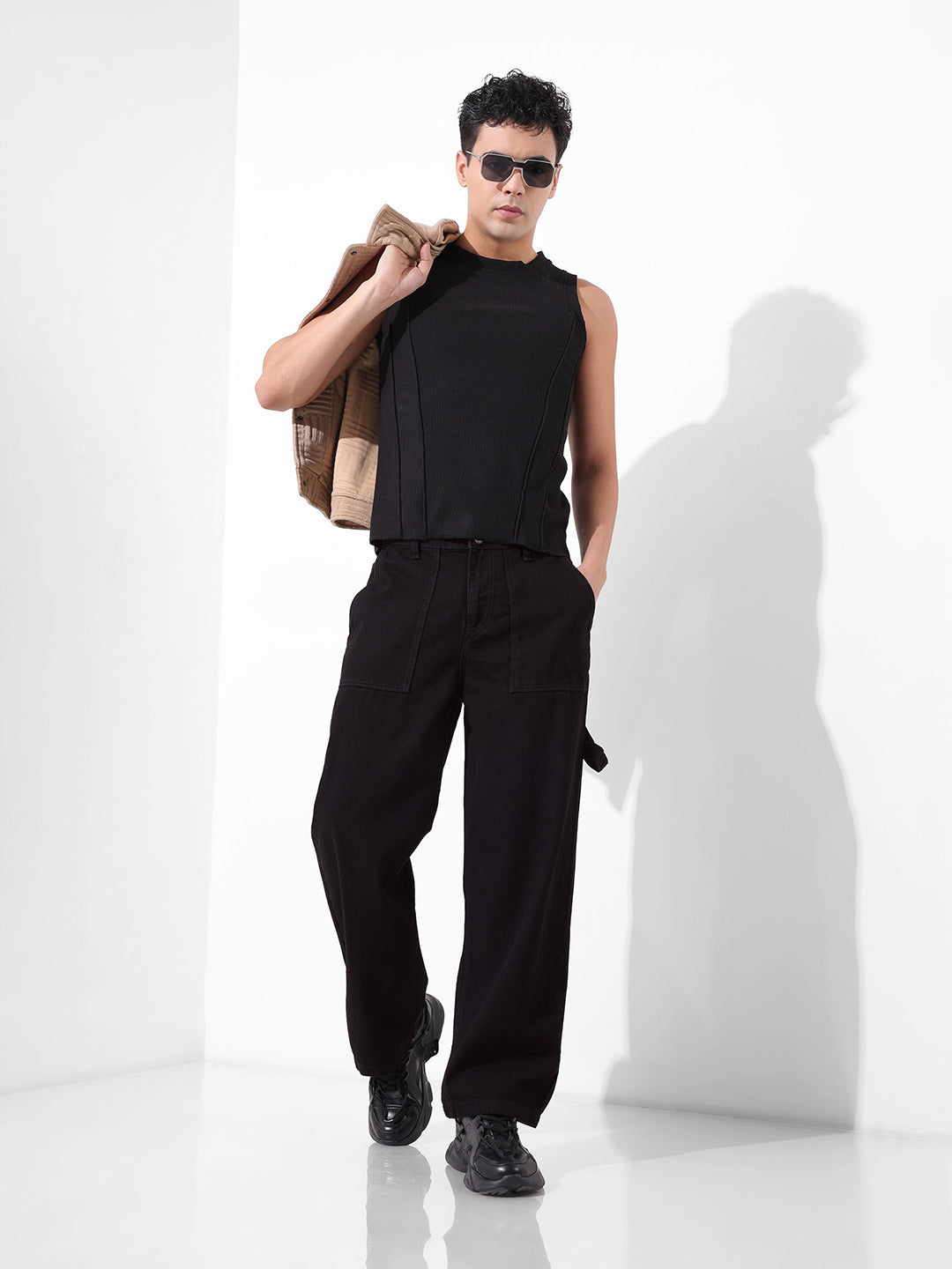 Men's Black Relaxed Fit The Eternity Series Jeans