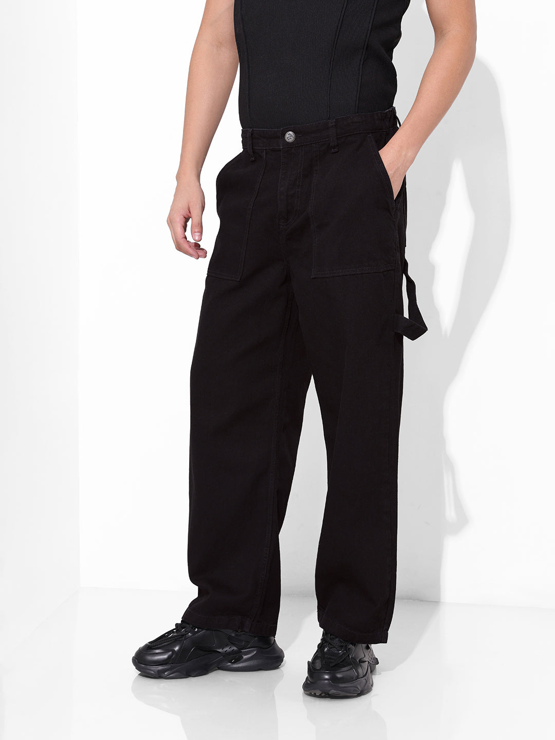 Men's Black Relaxed Fit The Eternity Series Jeans