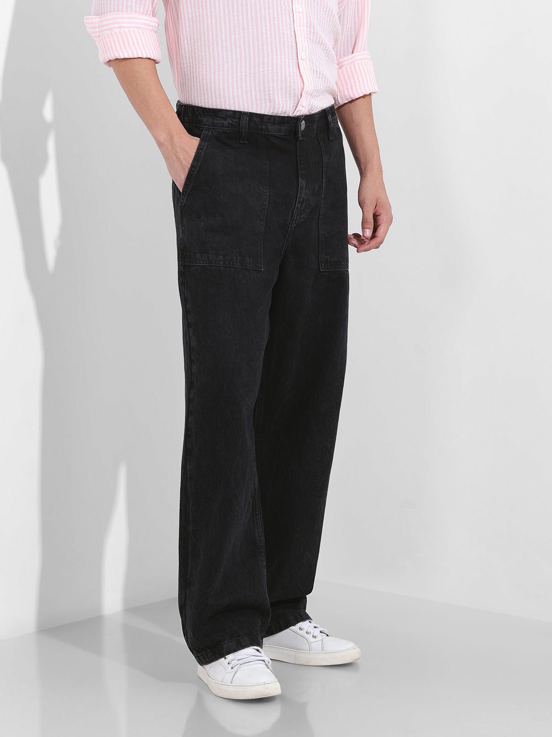 Men's Black Relaxed Fit The Eternity Series Jeans