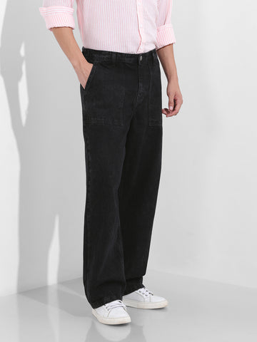 Men's Black Relaxed Fit The Eternity Series Jeans