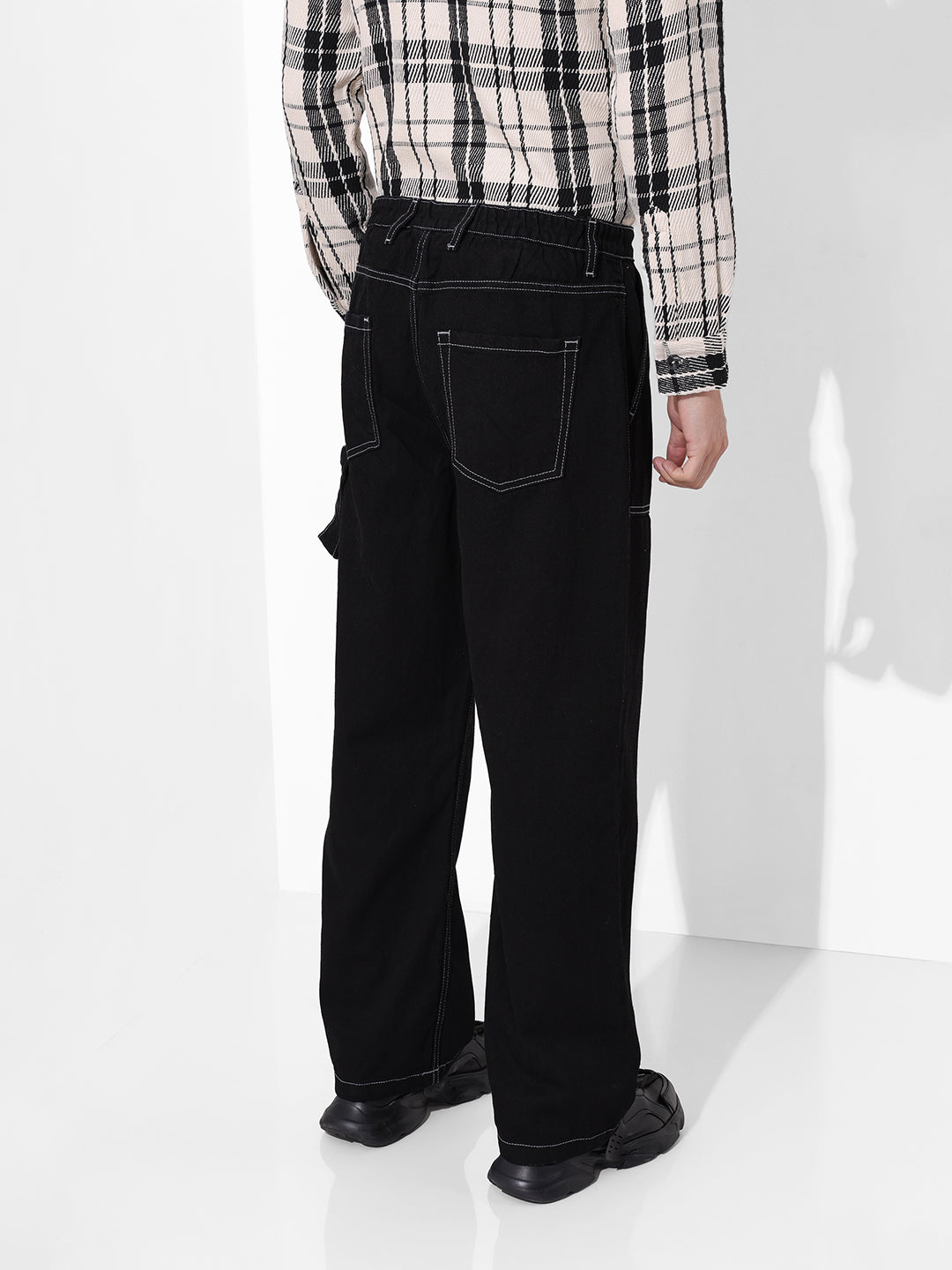 Men's Black Relaxed Fit The Eternity Series Jeans