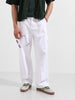 Men's White Relaxed Fit Solid Casual Jeans