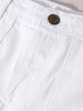 Men's White Relaxed Fit Solid Casual Jeans