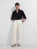 Men's White Relaxed Fit Solid Casual Jeans