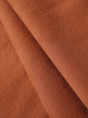 Men's Brown Relaxed Fit Solid Casual Jeans