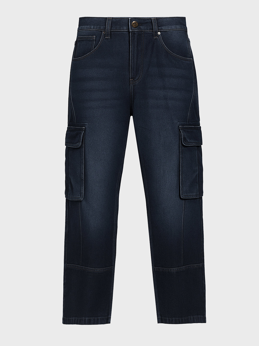 Men's Blue Relaxed Fit The Eternity Series Solid Jeans