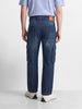 Men's Navy Blue Relaxed Fit Solid The Eternity Series Jeans
