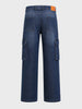 Men's Navy Blue Relaxed Fit Solid The Eternity Series Jeans