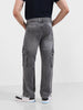 Men's Grey Relaxed Fit Solid The Eternity Series Jeans