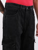 Men's Black Relaxed Fit Solid The Eternity Series Jeans