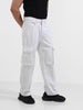 Men's White Relaxed Fit Solid The Eternity Series Jeans