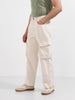 Men's White Relaxed Fit Solid The Eternity Series Jeans