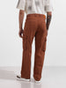 Men's Brown Relaxed Fit Solid The Eternity Series Jeans