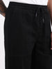 Men's Black Relaxed Fit Solid The Eternity Series Jeans