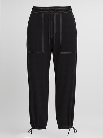 Men's Black Relaxed Fit The Eternity Series Solid Jeans