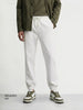 Men's White Relaxed Fit Solid The Eternity Series Jeans