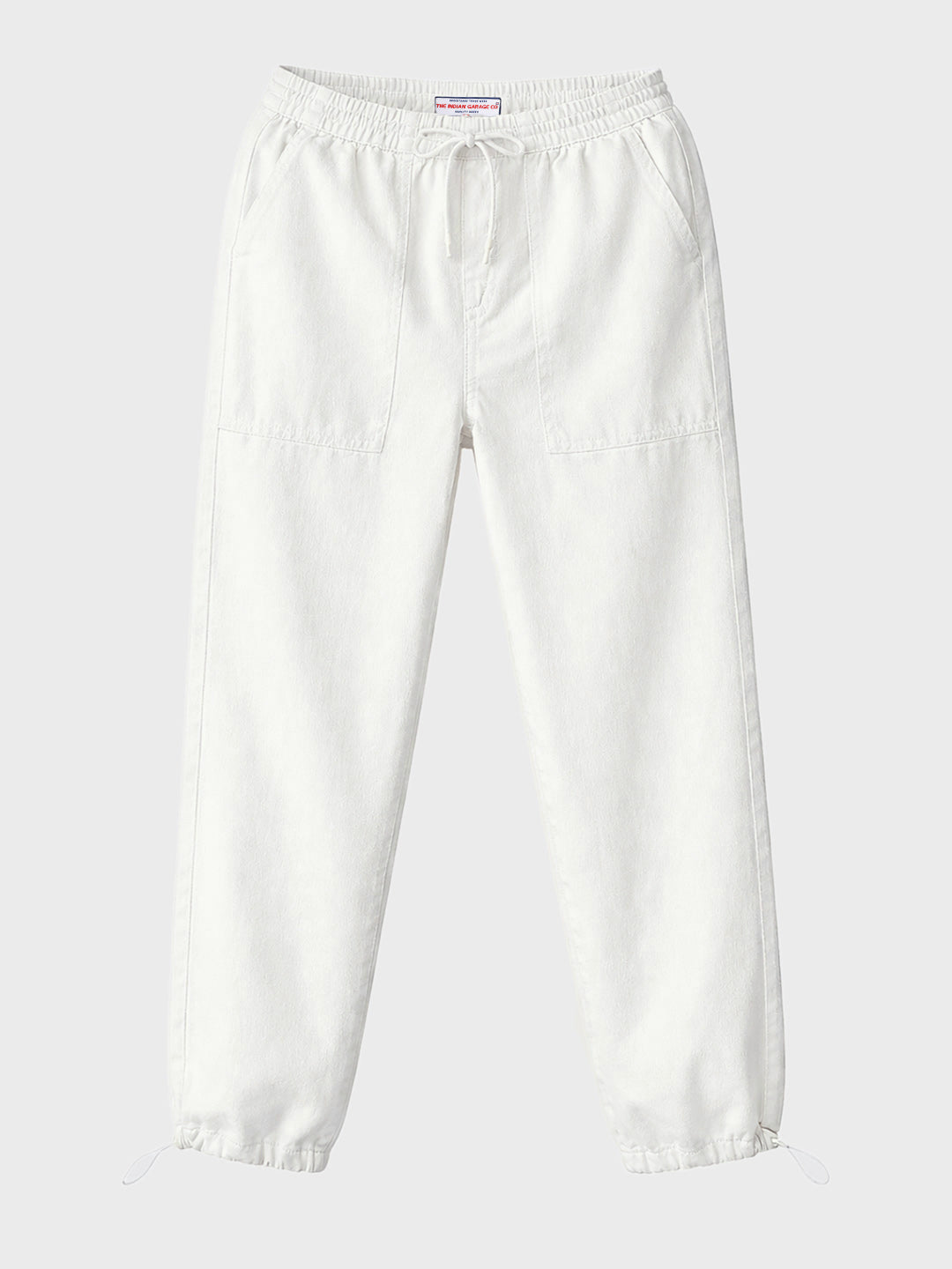 Men's White Relaxed Fit Solid The Eternity Series Jeans