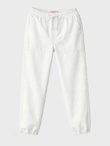 Men's White Relaxed Fit Solid The Eternity Series Jeans