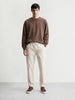 Men's White Relaxed Fit Solid The Eternity Series Jeans