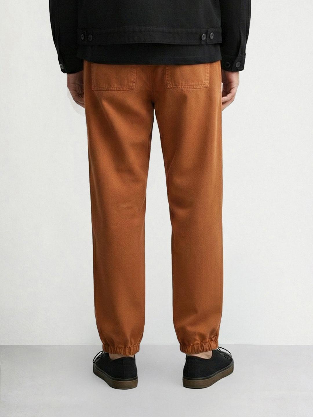 Men's Brown Relaxed Fit Solid The Eternity Series Jeans