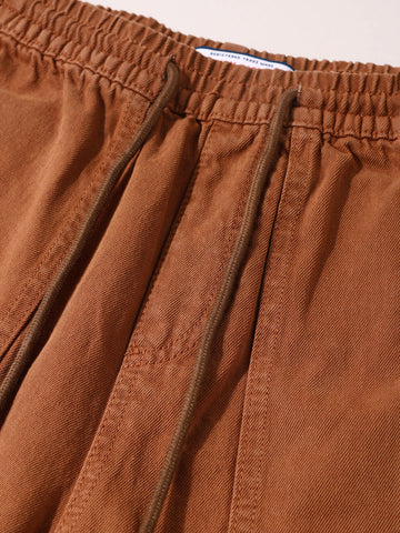 Men's Brown Relaxed Fit Solid The Eternity Series Jeans