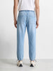 Men's Blue Relaxed Fit Solid Casual Jeans