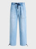 Men's Blue Relaxed Fit Solid Casual Jeans