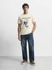 Men's Blue Relaxed Fit Solid Casual Jeans