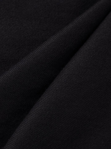 Men's Black Relaxed Fit Solid Casual Jeans