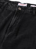 Men's Black Relaxed Fit Solid Casual Jeans